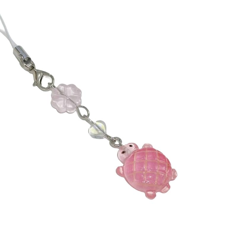 

Vibranting Turtles Keychain Soft Resin Retro Styles Lovely Gift for Phone Bag Accessories