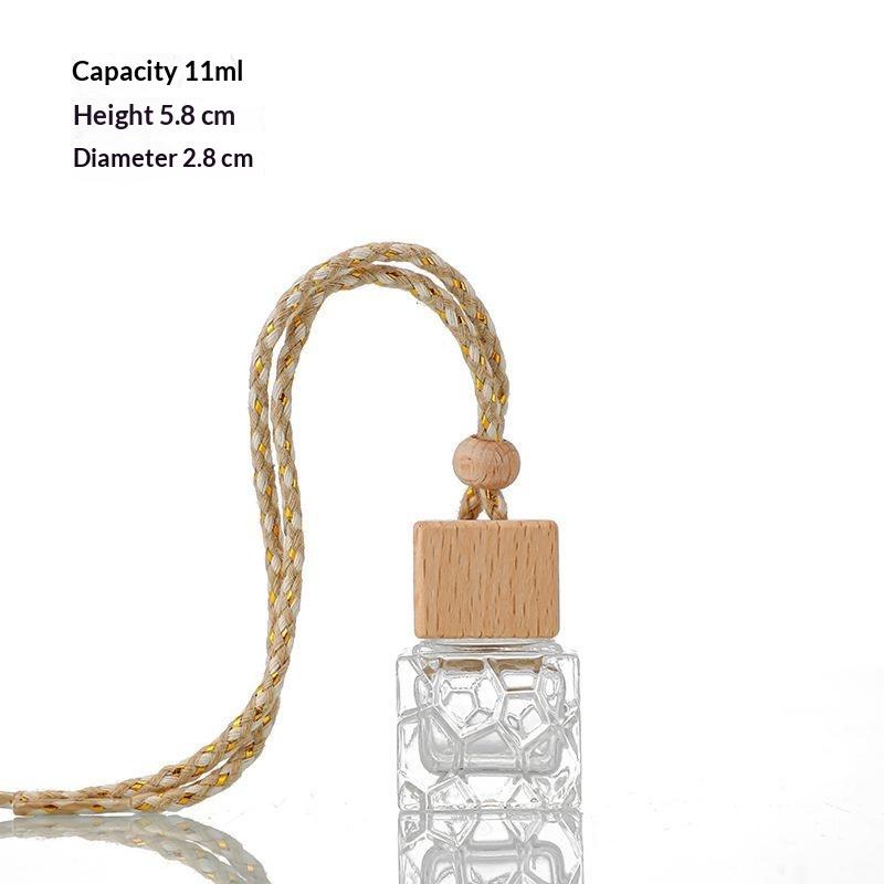Empty Refillable Hanging Car Diffuser Bottles 21PCS 8ml Transparent Air Freshener Perfume Container Gift for Friends