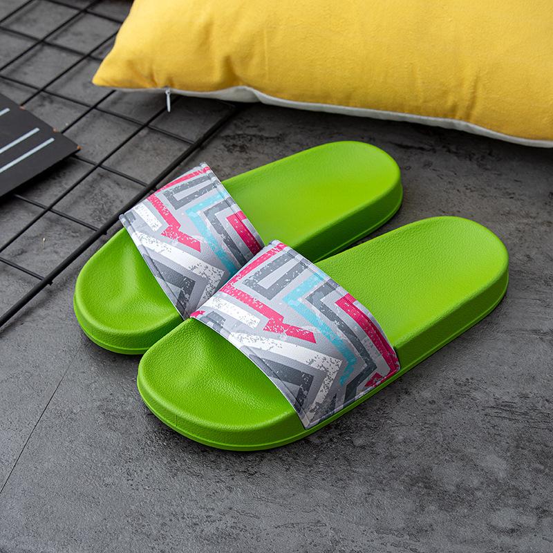 Ladies New Slippers Summer Seasons Home Furnishing Outdoor Slippers Toe Slippers Couple Fashion Cartoon Non-slip Slippers