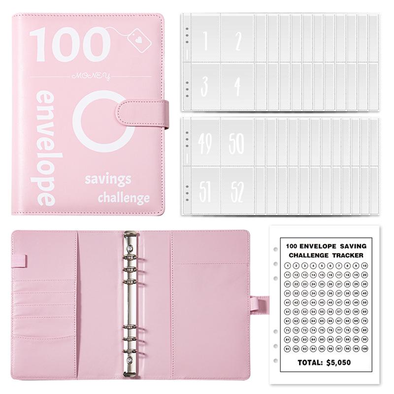 100-Day Savings Challenge Budget Binder & A5 Planner Notebook