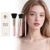 Makeup Brush Set 3 Pieces Flat Top Kabuki Brush Angled Contour Brush Precision Detail Brush for Face Application and Blending
