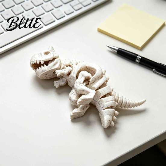 Dinosaur Enthusiast Gift 3D Printed Carnotaurus Ornament Articulated Skeleton Model for Home Office Desk Decoration Dragon Figurine Collectors