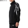 Mizuno Training Wear Size 120 Warm-Up Jacket, Moisture-Wicking, Quick-Drying, 32MCA140, Boys, Black,