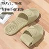 Women's Minimalist Foldable EVA Bathroom Slippers - Silent, Odor-Resistant, Anti-Slip for Travel & Hotel Use