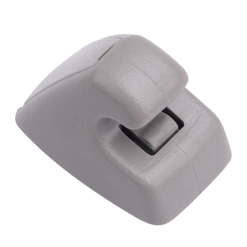 2pcs Grey Sun Visor Clip Holder Hook Support Retainer Fastener Bracket Plastic Fit for Chevrolet Silverado Suburban 15882854