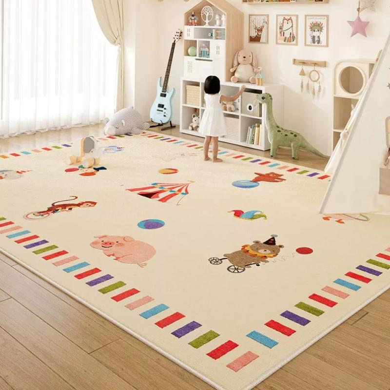 Large Area Living Room Decoration Carpet Cartoon Style Rugs for Bedroom Fluffy Soft Lounge Rug Thick Plush Floor Children's Mat
