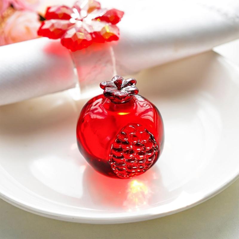 Realistisches Glasfrucht-Briefbeschwerer Miniatur-Glasfrucht-Statue Tischdekoration für Schreibtisch oder Regal