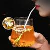 2 in 1 cannucce per bere cucchiaio in acciaio inox cannuccia riutilizzabile cocktail cucchiaio per mescolare bar latte caffè strumento per mescolare
