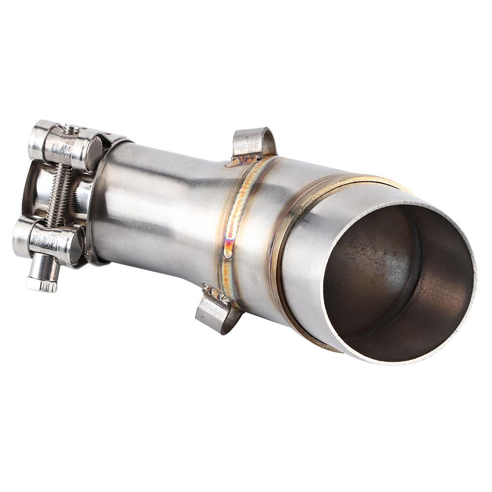 Motorcycle Slip On Exhaust Middle Link Pipe Adapter Connector for Yamaha R25 R3 20132016