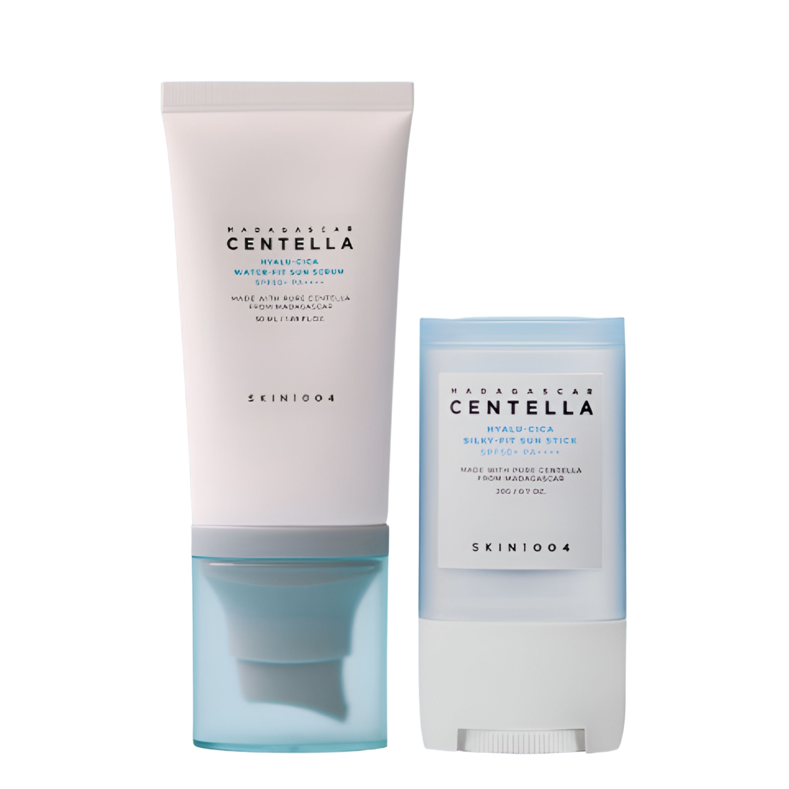 SKIN1004 Hyalu-Cica Sun Care Set | Hyalu-Cica Water-Fit Sun Serum SPF50+ PA++++ 50ml + Hyalu-Cica Silky-Fit Sun Stick SPF50+ PA++++ 20g