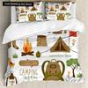 Adventure Duvet Cover Set Wilderness Themed Duvet Cover Set Bedclothes Double Queen King Size Polyester Bedding Set Pillowcase