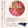 EMOOR Warm Down Kotatsu Comforter, Square, Gold, with Storage Case, Washable