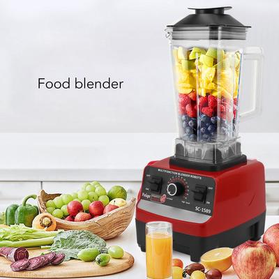 4500 W Standmixer, 2,5 l, 15 Geschwindigkeiten, Haushalts-Multifunktions-Küchenmaschine mit 6 Edelstahlklingen für Fleisch, Eis, Obst