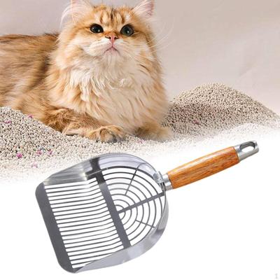 Katzenstreuschaufel aus Metall mit Netz für Kleintiere