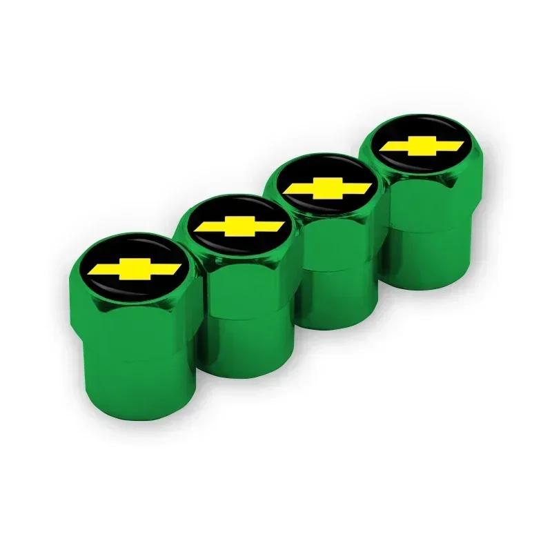 4Pcs Car Aluminum Metal Wheel Tire Valve Caps Car Accessories For Chevrolet Colorado Cruze Spark Captiva Malibu Trax Aveo Camaro