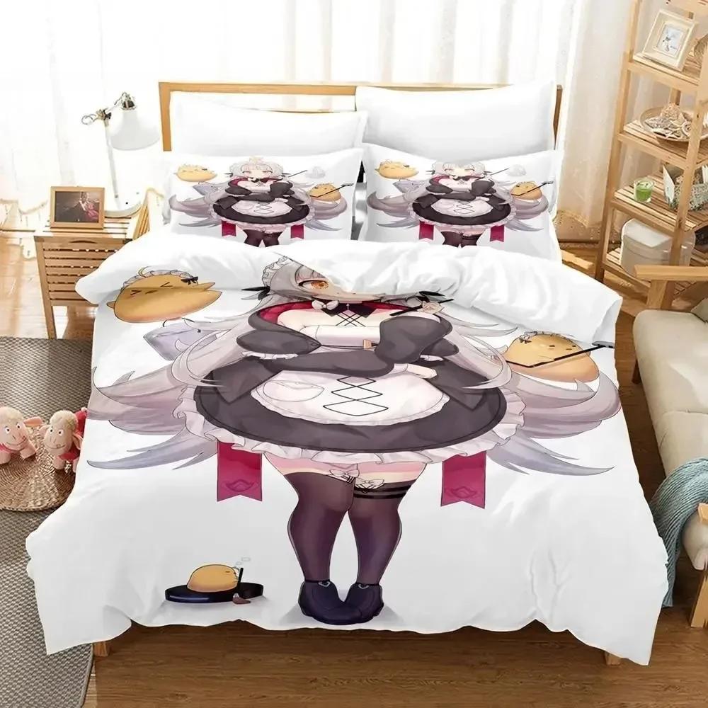 

Комплект постельного белья Azur Lane Art Single Twin Full Queen King Size Bed Set Adult Kids Bedroom Duvet cover Sets 3D Print Bed Set 70x133cm 2pcs