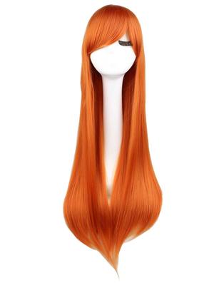 80 cm lange, glatte Anime-Cosplay-Perücke – europäischer und amerikanischer Stil