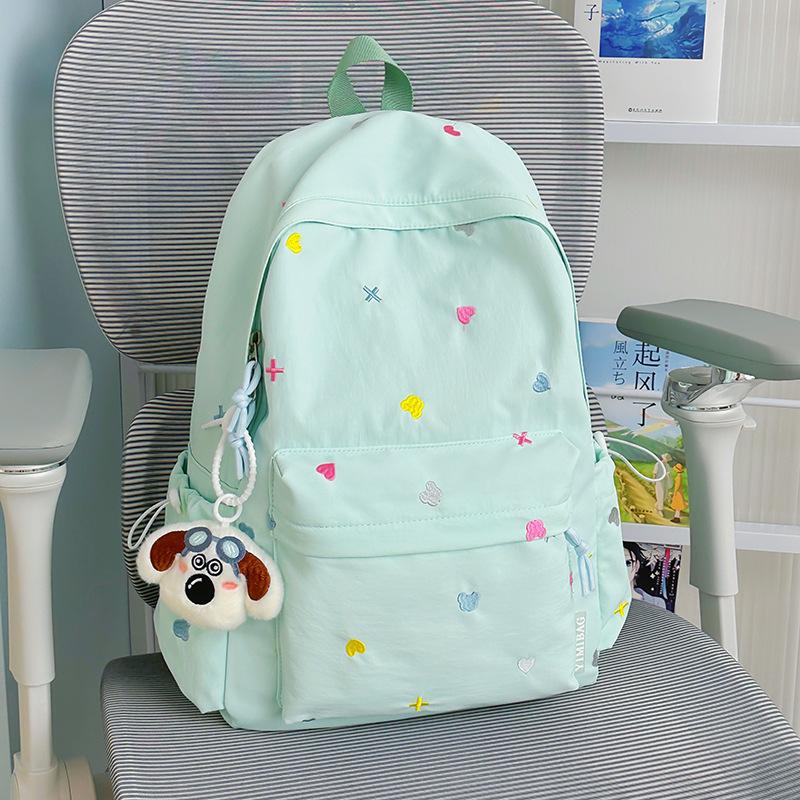 Large capacity cute casual backpack women's new fresh college style student schoolbag travel backpack