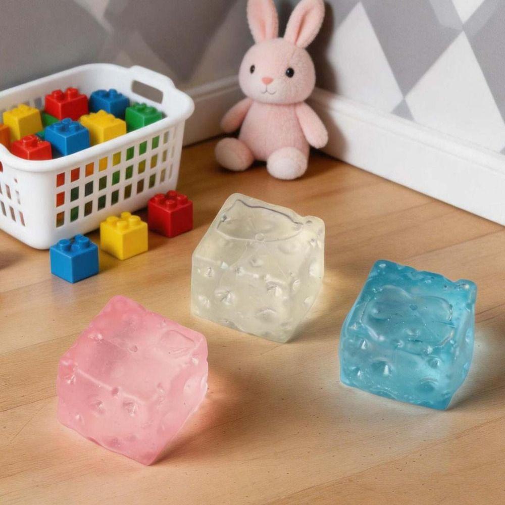 Slow Rising Cheese Cube Stress Balls Slow Rebound Sensory Fidget Toy Daily Use