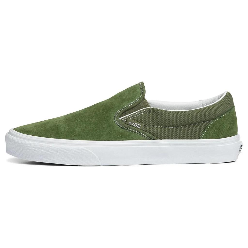 Vans Classic Slip- 'Textured Chive Green' (Unisex) Textured Chive Skate Shoes VN0A7Q5DE02
