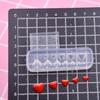 3D Mini Heart Strawberry Silicone Mold for Clay and Food DIY Projects