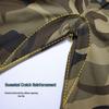 Men's Elastic Camouflage Cargo Pants: Wear-Resistant, Multi-Pocket, Skinny Fit, with Increased Crotch for Work Safety.