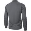 Erkek Sweatshirt Ceket Jakarlı Tasarım Düz Renk Uzun Kollu Günlük Üst Dik Yaka Gevşek Fermuarlı Açık Hava Sokak Giyim Mont Sweatshirt