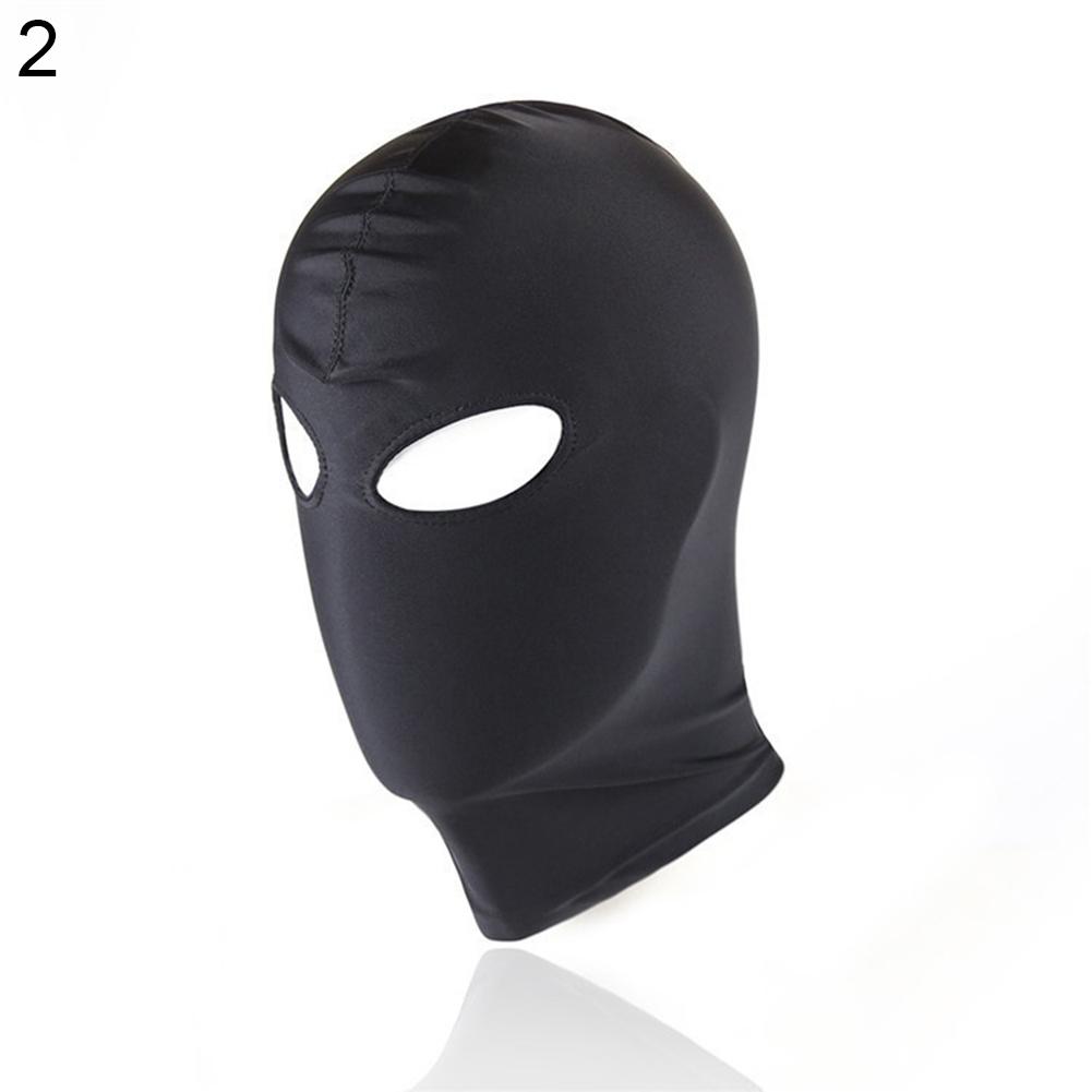Sex Toy Fetish Harness Head Hood BDSM Slave Game Bondage Restraint Face Mask