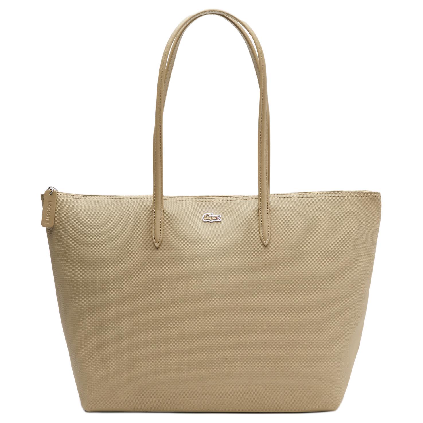 Lacoste Concept Fashion Casual Versatile PVC Tote Bag Women tote bags Beige NF1888PO-L37 Beige