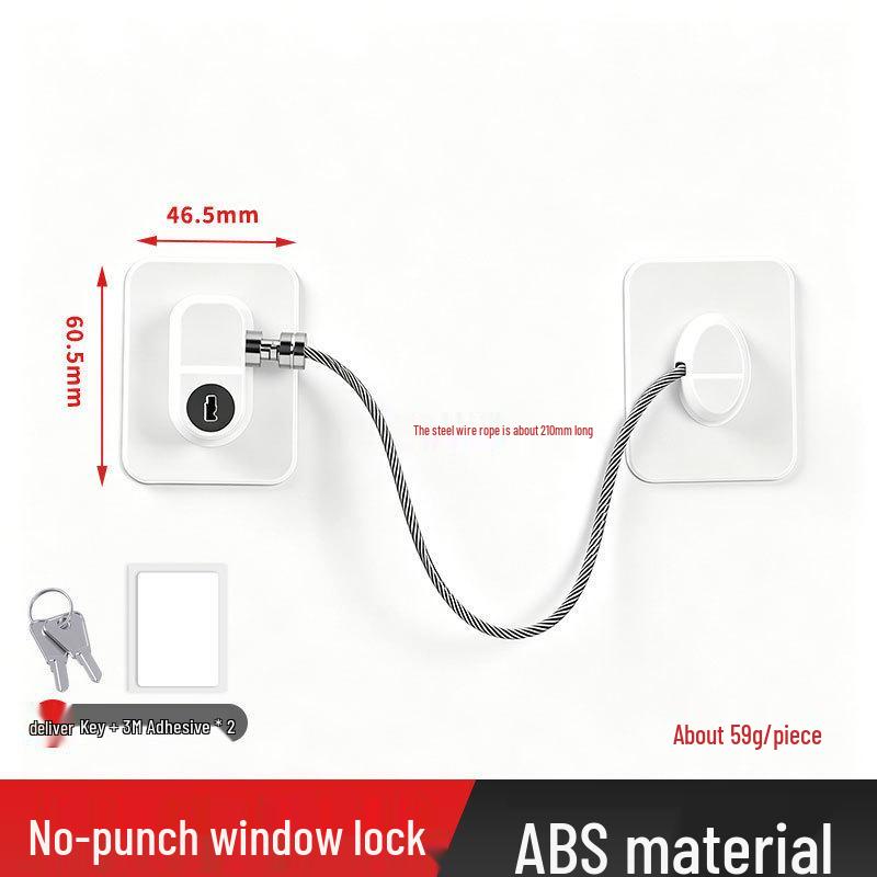 Punch-Free Child Safety Sliding Window Lock - Anti-Theft Limiter