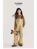 Atmungsaktiver Overall aus reiner Baumwolle von Tao Town für Mädchen – modisch und locker geschnitten, ideal für Schülerinnen der Mittelstufe, perfekt für Frühling und Herbst.