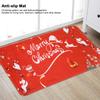 Christmas Pattern Home Kitchen Anti Slip Door Mat Absorbent Bathroom Floor Carpet