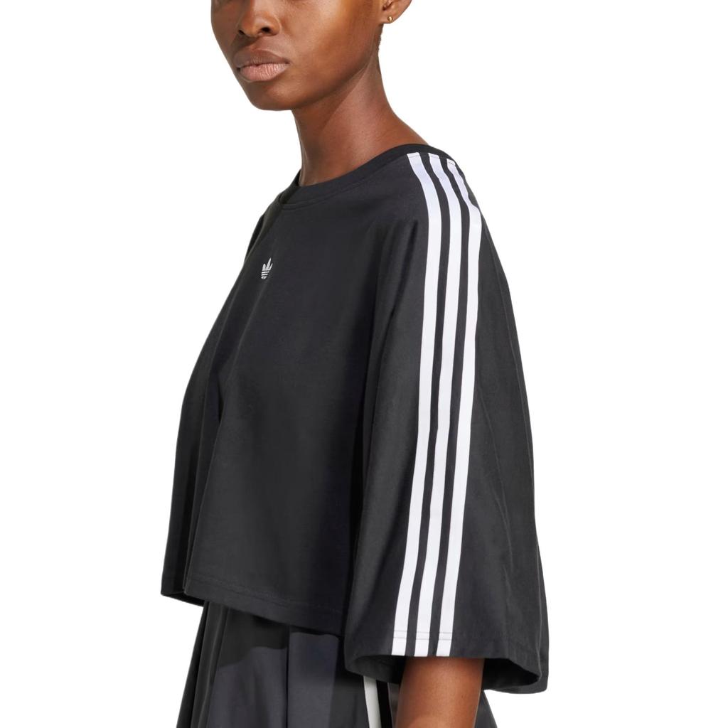 (WMNS) adidas Adilenium Season 3 Boxy Oversized T-Shirt Asia Sizing 'Black White' Women's JY8884