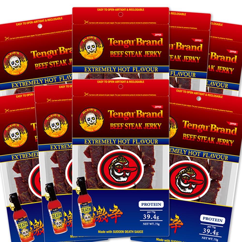 

Говяжья вяленая говядина Tengu Super Spicy 75 г x 8 пакетиков Закуски Tengu