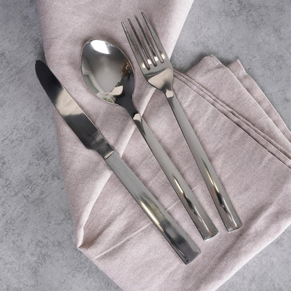 3x Tableware Cutlery Set Spoon Fork Knife for One Person