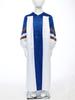 Kinderen Halloween Kostuum Priester Gewaad: Color Block Ritssluiting Badjas met Geborduurde Strepen voor Koor Themafeest