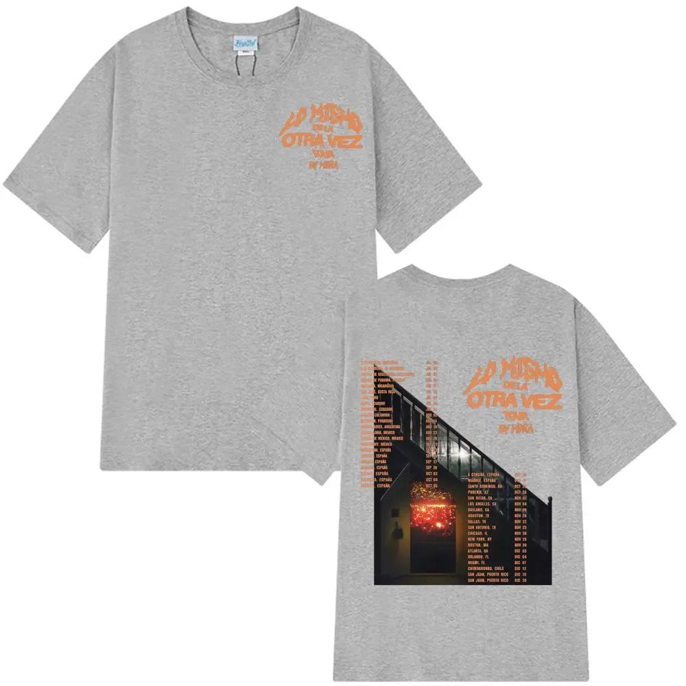 Mora Lo Mismo Dela Otra Vez Tour Merch Gothic T Shirt Unisex Wounisex Hip Hop Fashion Summer Oversized Harajuku Tshirt Streetwear Blac