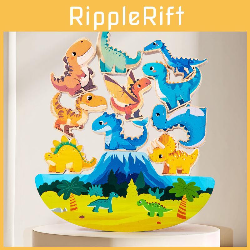 Dinosaur Balance Stacking Blocks Puzzle Toy For Kids Early Learning Play And