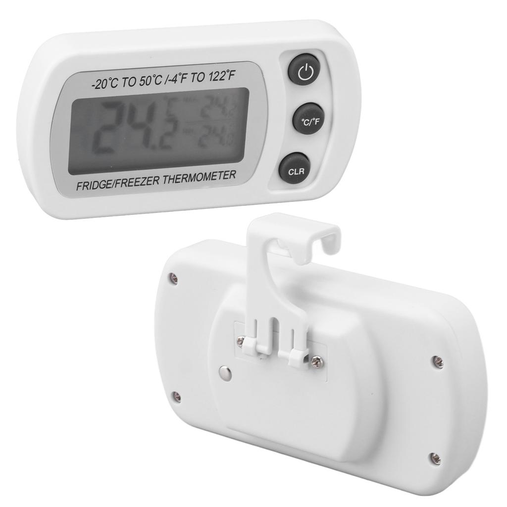 2Pcs Digital Refrigerator Thermometer, Fridge Thermometer with LCD Display -20 to 50 for Kitchen Car Camping