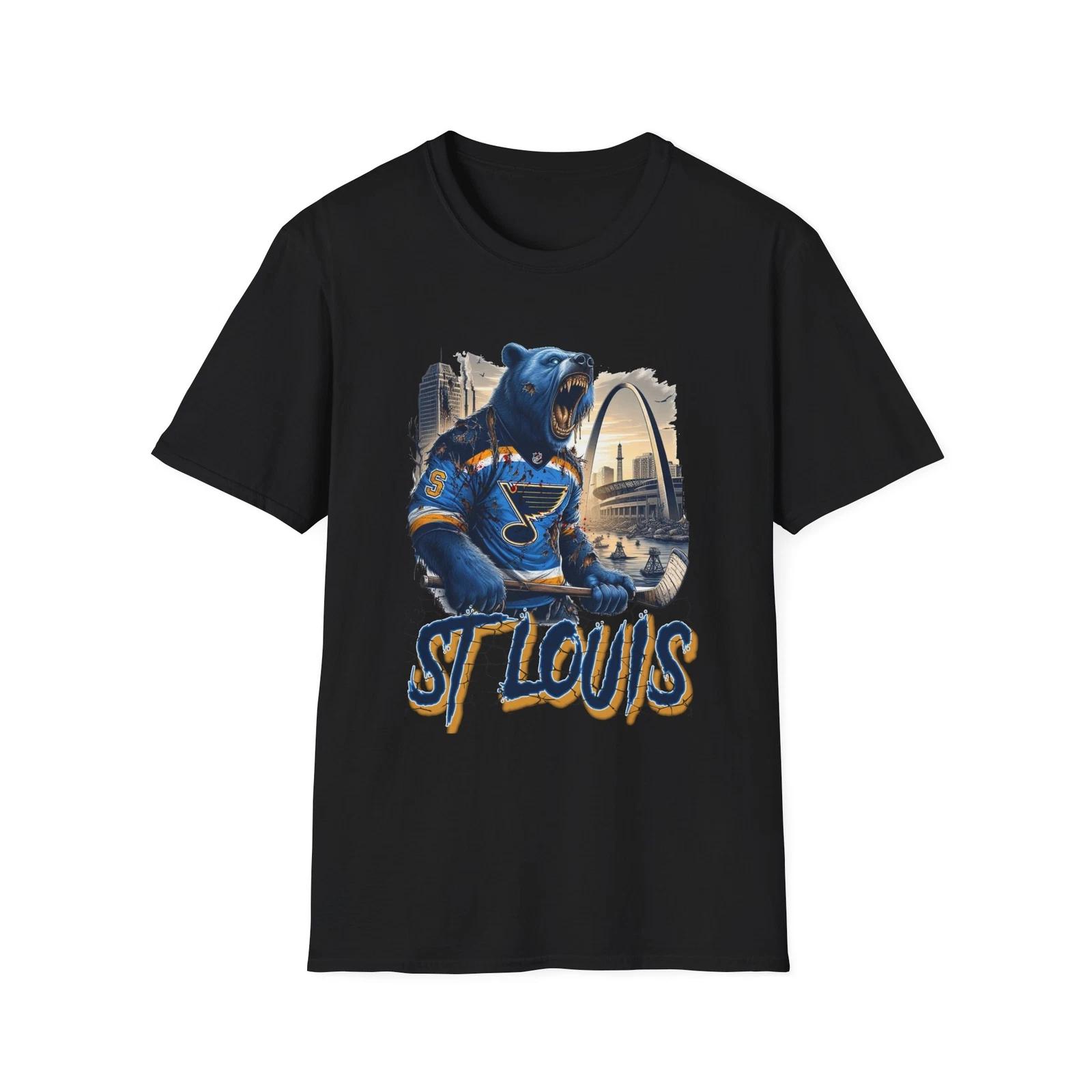 Haunted Harmony - St. Louis Blues Horror Mashup T-Shirt S