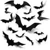 Xiaomi 3D Black PVC Bat Spider Wall Stickers Scary Halloween Decorations Party Props DIY Home Bar Room Spooky Ornament Supplies