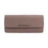 Long Letter Logo Flap Three-In-One Leather Wallet Women Wallet Gray Brown 35F7STVE1T
