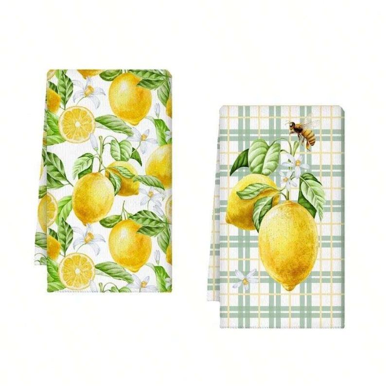 2 PIEZAS paños de cocina, juegos de toallas, Paños de limpieza suaves súper absorbentes, decoración de cocina, artículos esenciales de cocina, artículos esenciales para el hogar, paños de limpieza