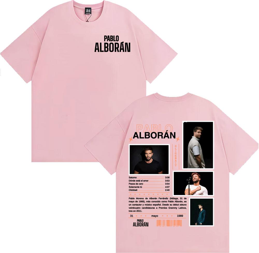 Singer Pablo Alboran Clickbait Album Cover T-shirts Men's Clothing Harajuku Hip Hop Street T Shirt Casual Comfort Loose T-shirt