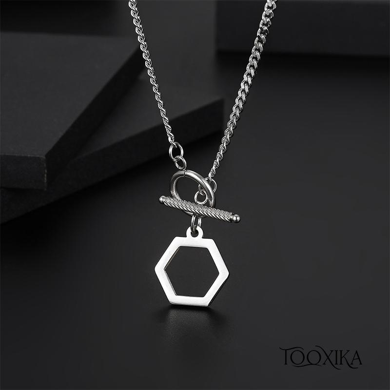 

Ожерелье Tooxika Niche из титановой стали можно использовать в качестве подвески на шею, цепочка для хранения солнцезащитных очков, модные аксессуары унисекс