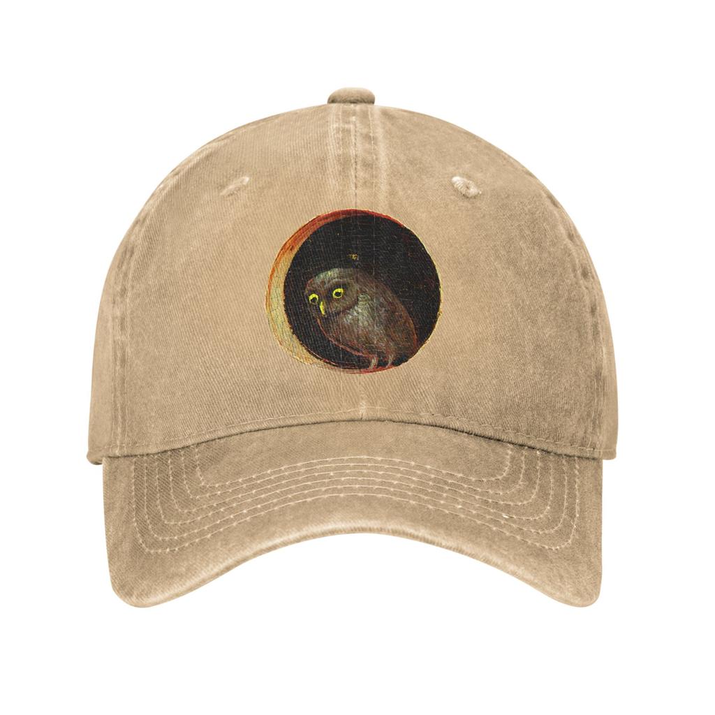 HieronymusBosch Owl Garden of Earthly Delights Unisex Baseball Cap Distressed Denim Washed Hats Outdoor Travel Soft Snapback
