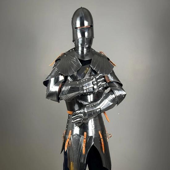 German Gothic Armor Suit Medieval Knight Half Body Armor Suit 15Th Century Larp Cosplay Armor Best Gift For Him
