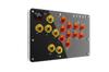 ZMBESUP Leverless Arcade Stick Fighting Game Model Number Z2305 with Hot Swap and for Zero Wide Top Additional RGB Rapid Fire Compact and Includes
