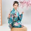 Dívčí tradiční japonský potisk kimono pyžamový set