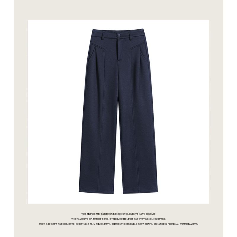 

DIMANAF 2025 Осень Зима Большой Размер Женские Брюки Джинсы Джинсовый Синий Леди Длинные Брюки Оверсайз Свободные Повседневные Штаны Толстые M темно-синий